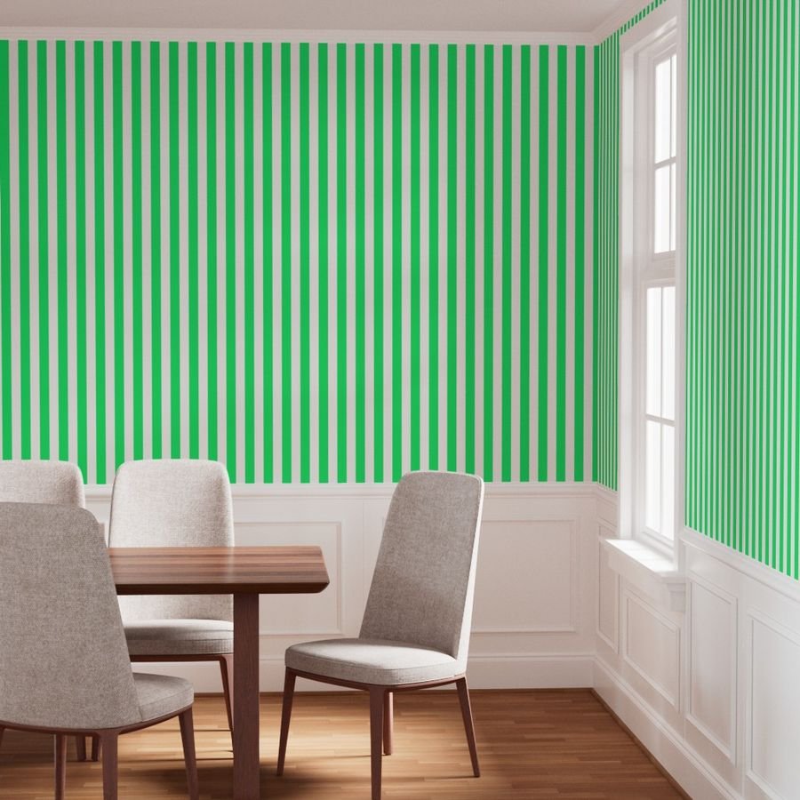 Lime Mojito Green Vertical Tent Stripes Florida Colors of the Wallpaper lime mojito stripes wallpaper