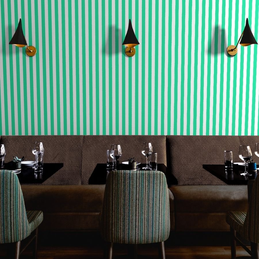 SeaMint Vertical Tent Stripes Florida Colors of the Sunshine State Wallpaper sea mint stripes wallpaper