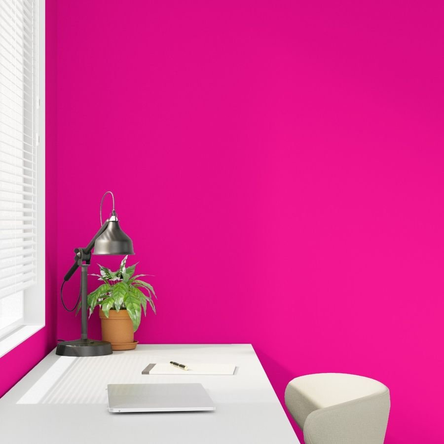 Neon Hot Pink Coordinate Solid for Neo Deco Prints Wallpaper neon hot pink wallpaper
