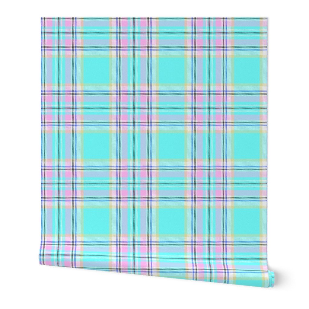 Large Royal Floridian Tartan Check Plaid Wallpaper check wallpaper