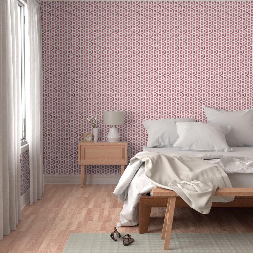 Red and White Peppermint Christmas Candy Swirls on White Wallpaper peppermint swirls wallpaper