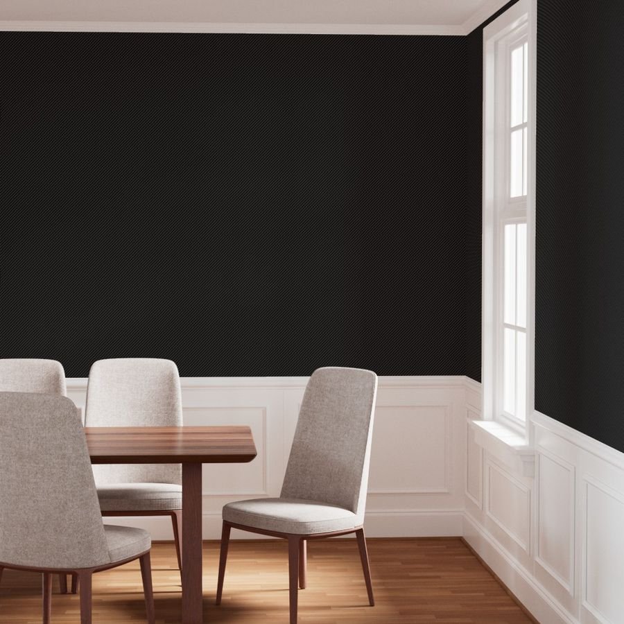 Classic Diagonal Ribbed Black Carbon Fibre for the Man Cave Wallpaper black carbon pattern wallpaper