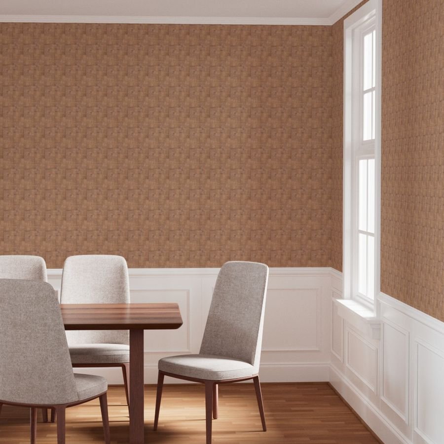 2 inch Pale Wood Checkerboard Chess Pattern Wallpaper wood marquetry wallpaper