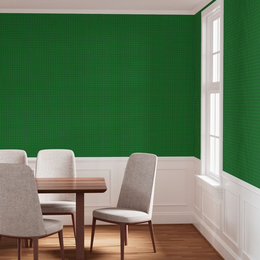 Small Bright Green and White St Patricks Day Irish Tartan Check Wallpaper eire wallpaper