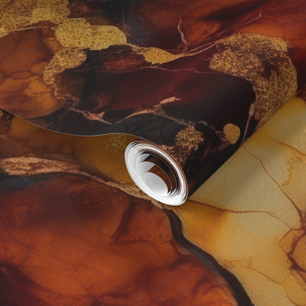 Amber and Gold Alcohol Ink 4 Wallpaper inky pattern wallpaper