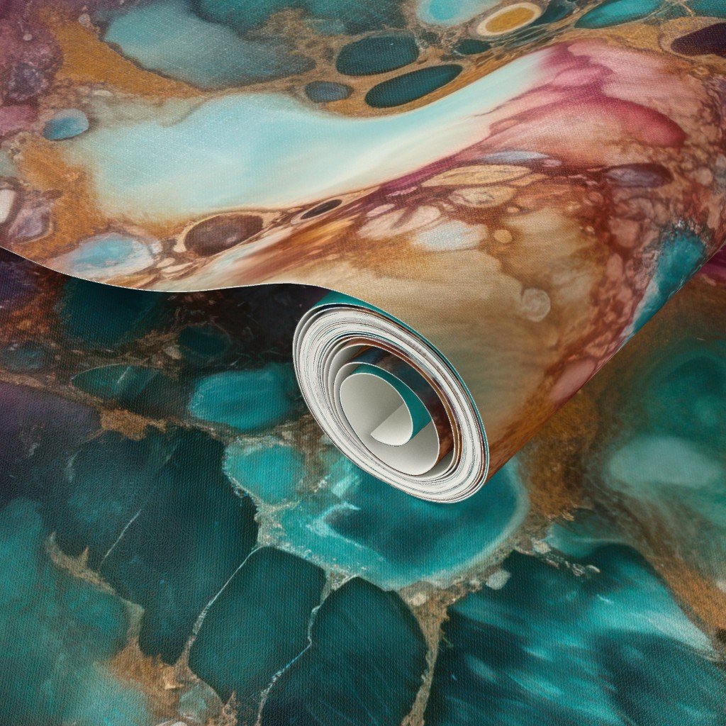 Opal Alcohol Ink 2 Wallpaper marbled ink wallpaper