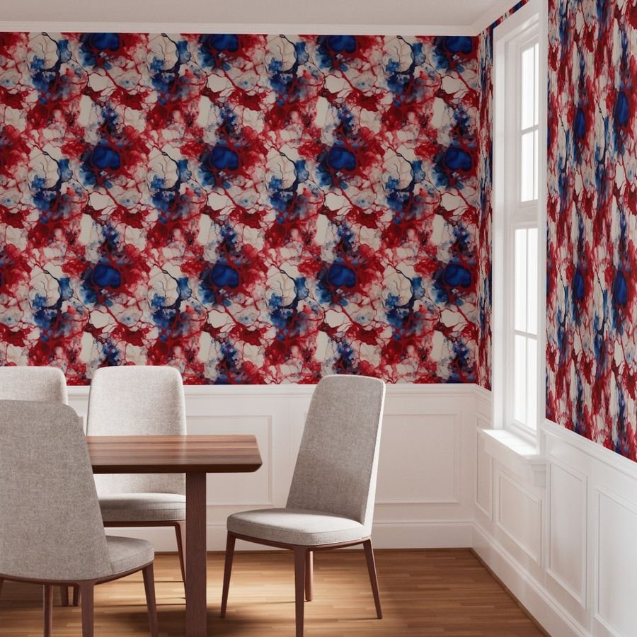 Red White and Blue Alcohol Ink UK Patriotic Flag Colors Alcohol Ink Wallpaper great britain wallpaper