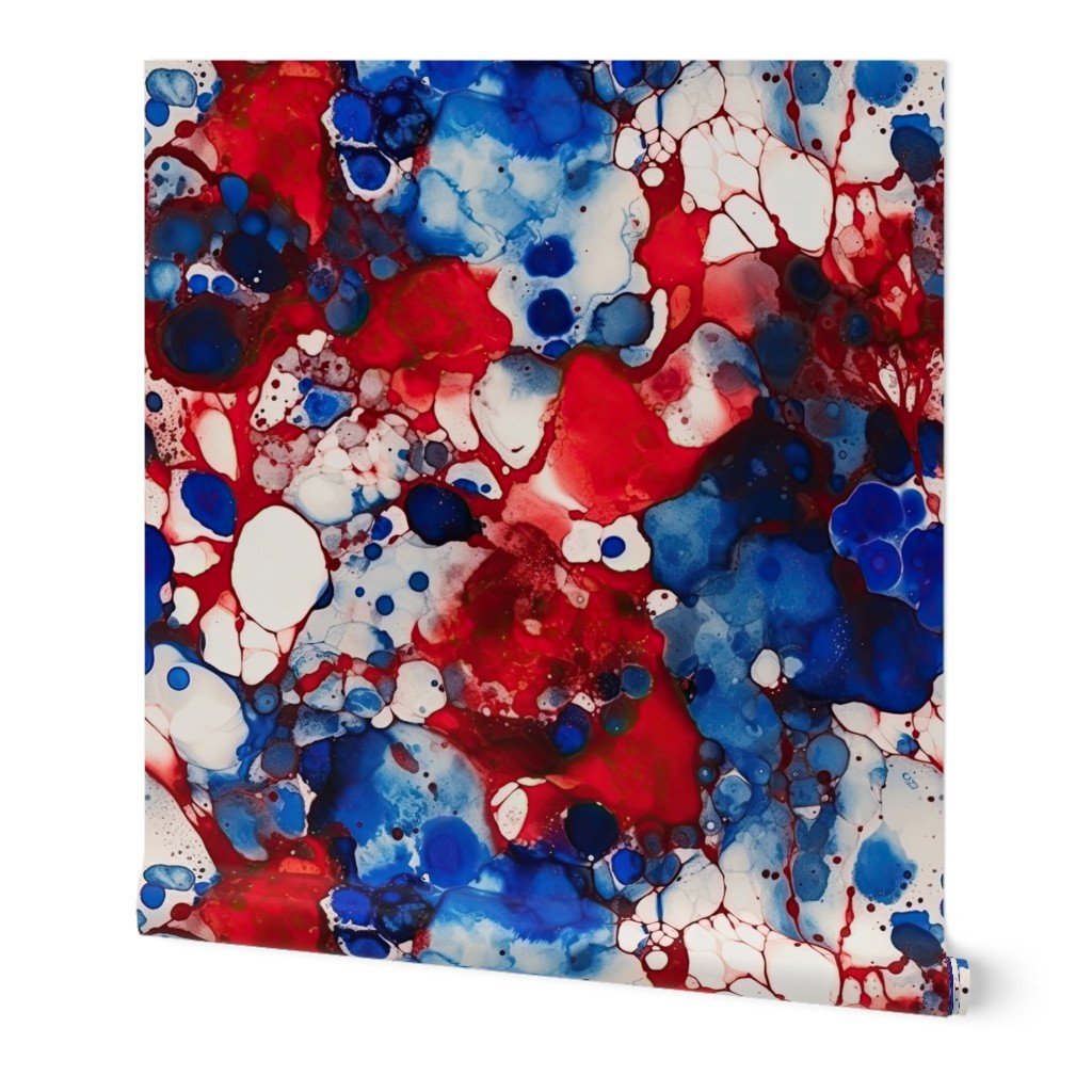 Red White and Blue Alcohol Ink France Patriotic Flag Colors Alcohol Wallpaper red and blue wallpaper