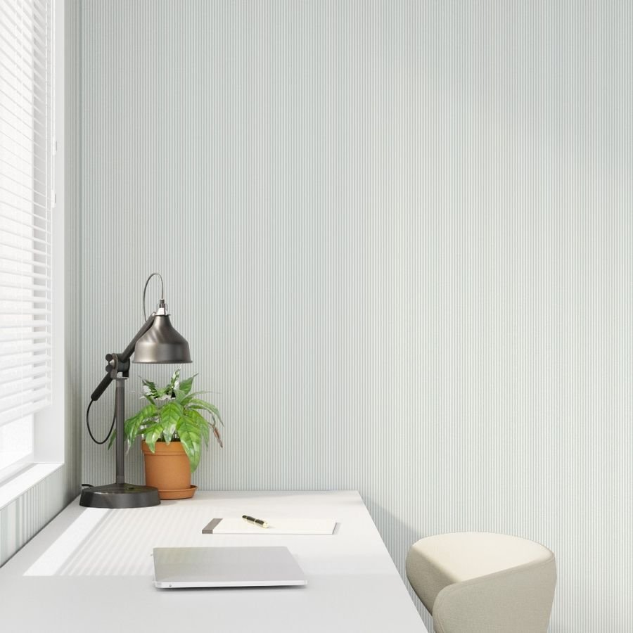 Soft Sage Green Pinstripe in an English Country Garden Wallpaper soft sage wallpaper