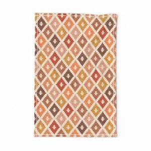 Hotel Cala Sol Sun Bleached Vintage Diamond Textile Design Collection Home Styling Collection diamonds tea towel design