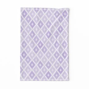 Small Sun Faded Mediterranean Diamond Pattern in Soft Orchid Lavender Decor Collection Interior Collection pastel lavender tea towel design