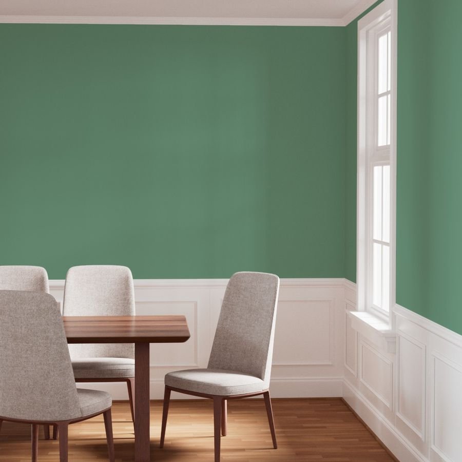 Modern Fresh Sage Green Solid Color 78A98C Wallpaper muted green wallpaper