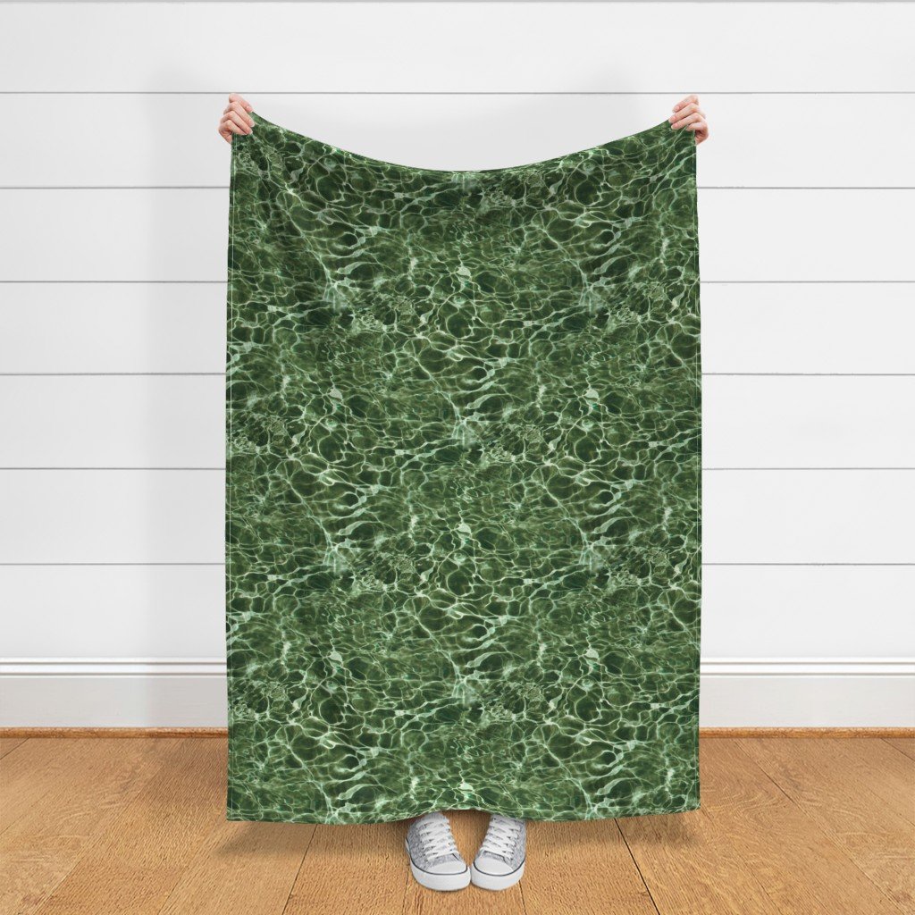 Formentera Emerald Cove Water Ripples Fabric cool tone fabric