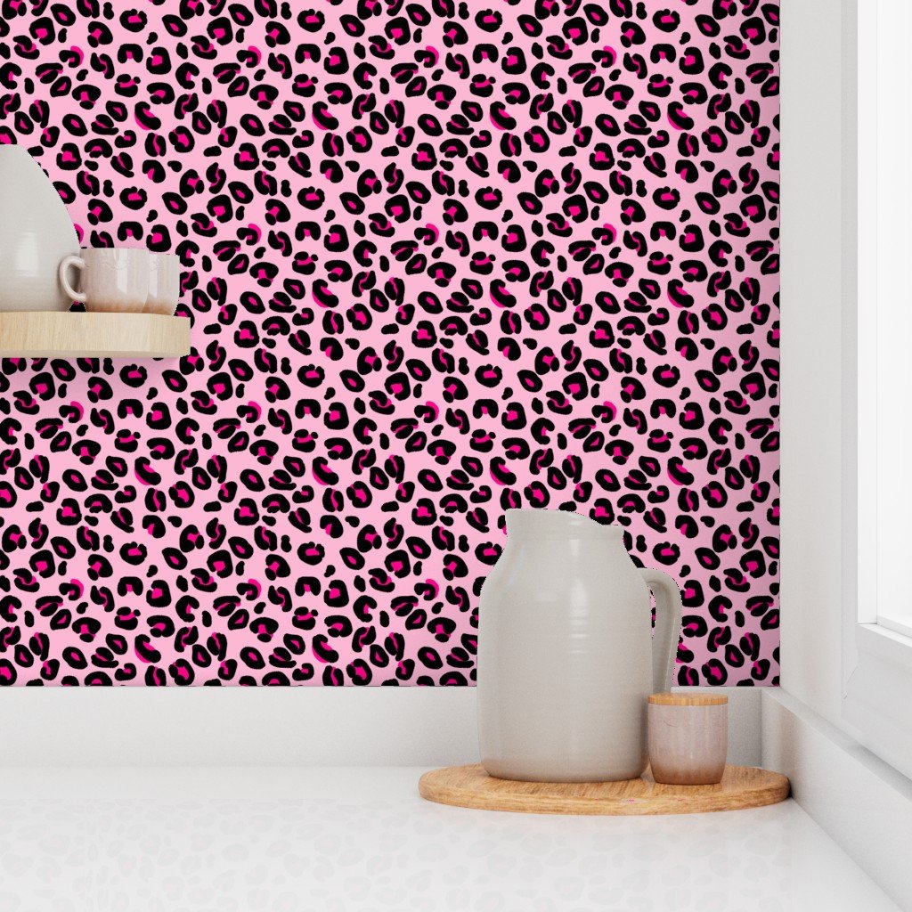 Leopard Spots Pink Wallpaper candy pink wallpaper