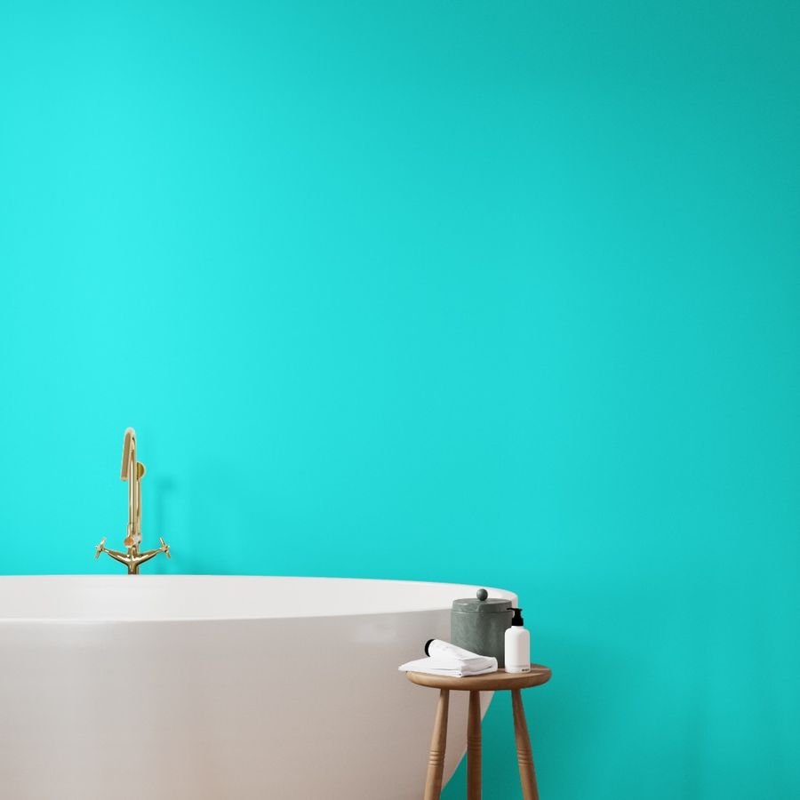 Bright Neon Aqua Blue Solid Coordinate Wallpaper neon aqua wallpaper