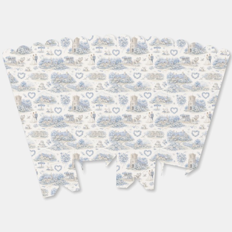 Dusty blue countryside wedding watercolor pattern detail