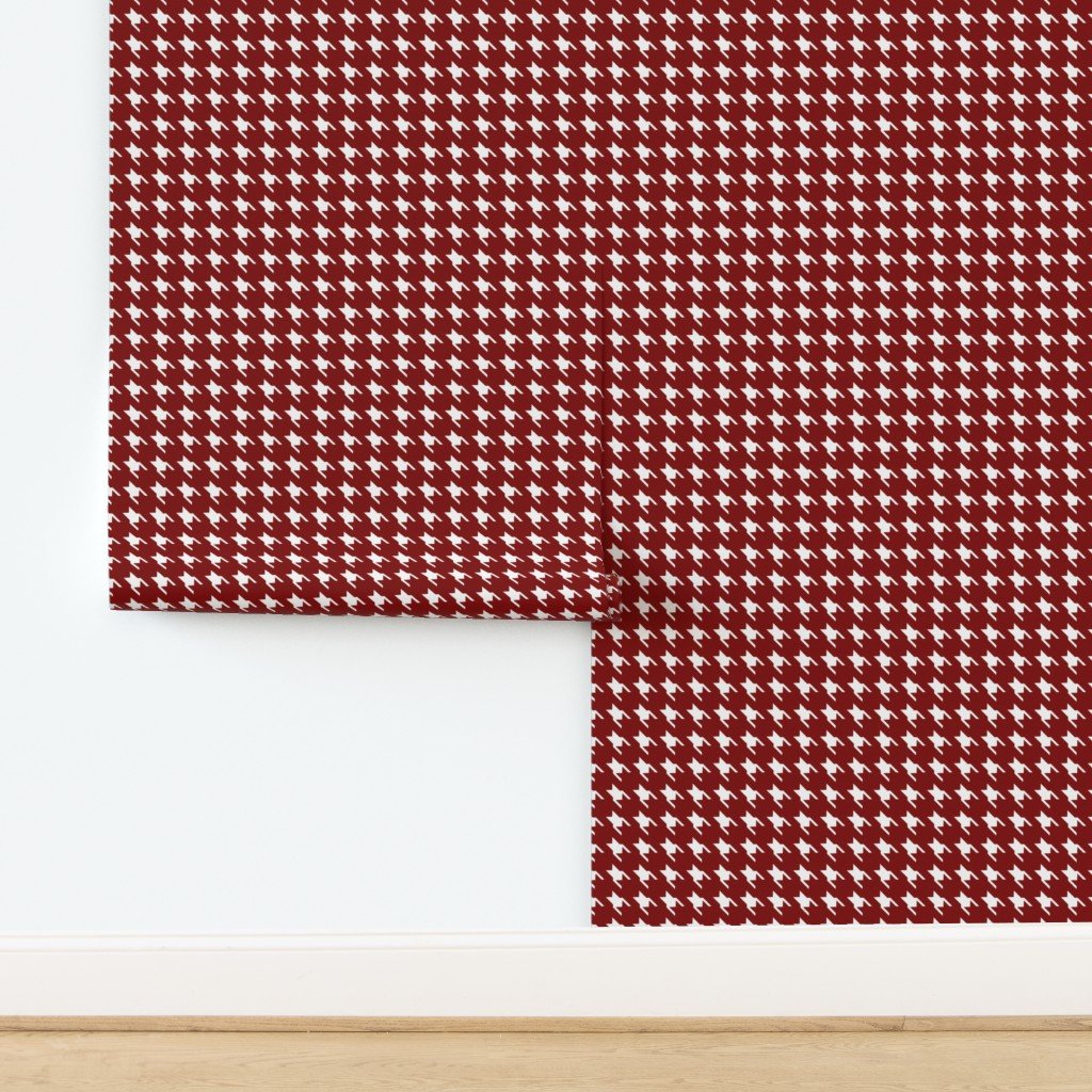 Large Dark Christmas Candy Apple Red Houndstooth Check Home Styling Collection design