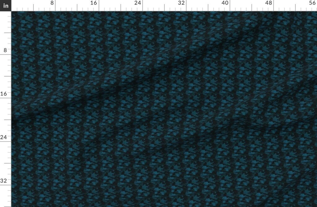 Small Navy Blue Naval Marine Camo Camouflage Pattern Fabric design