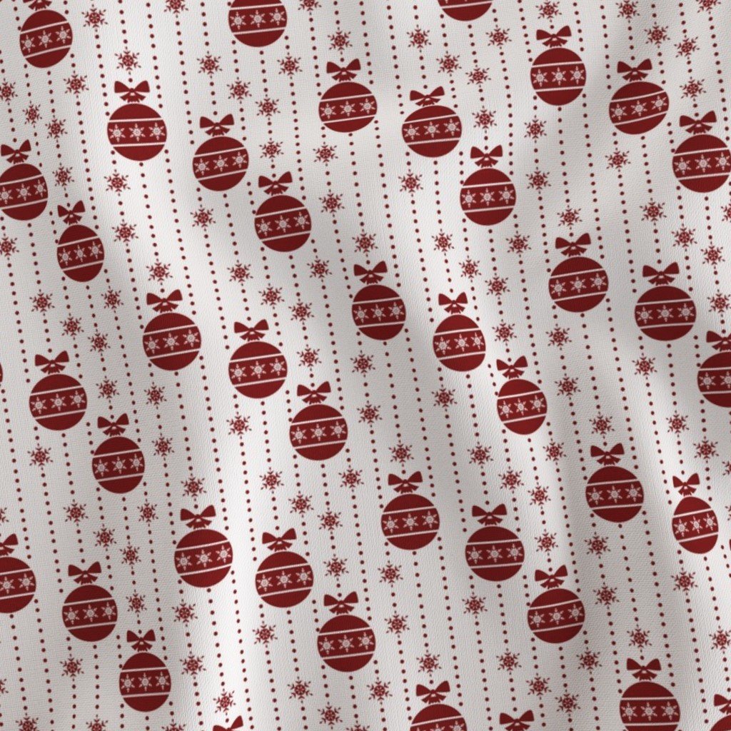 Dark Christmas Christmas Candy Apple Red Ball Ornaments Fabric christmas balls fabric