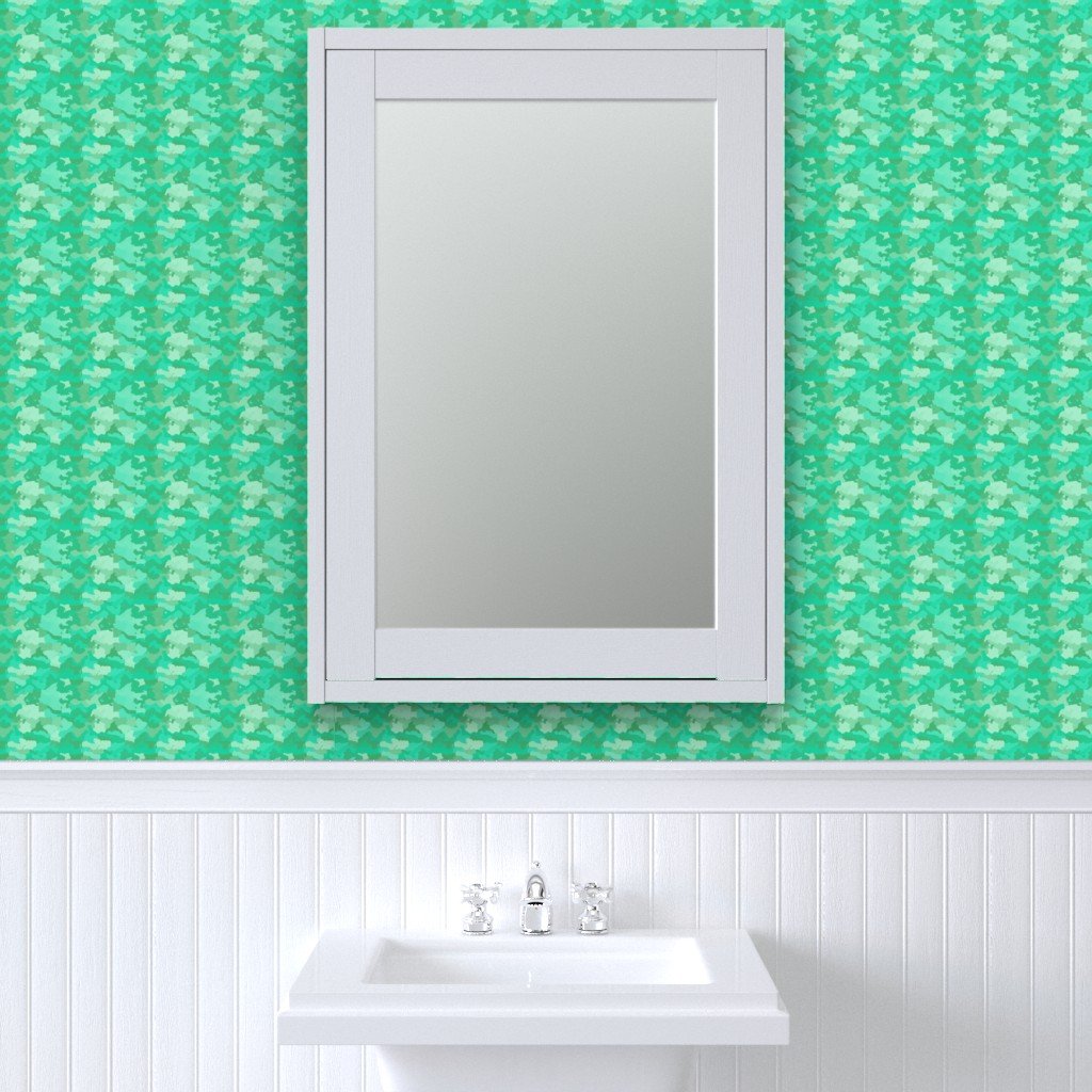 Small Sea Mint Camo Camouflage Pattern Wallpaper green camouflage wallpaper