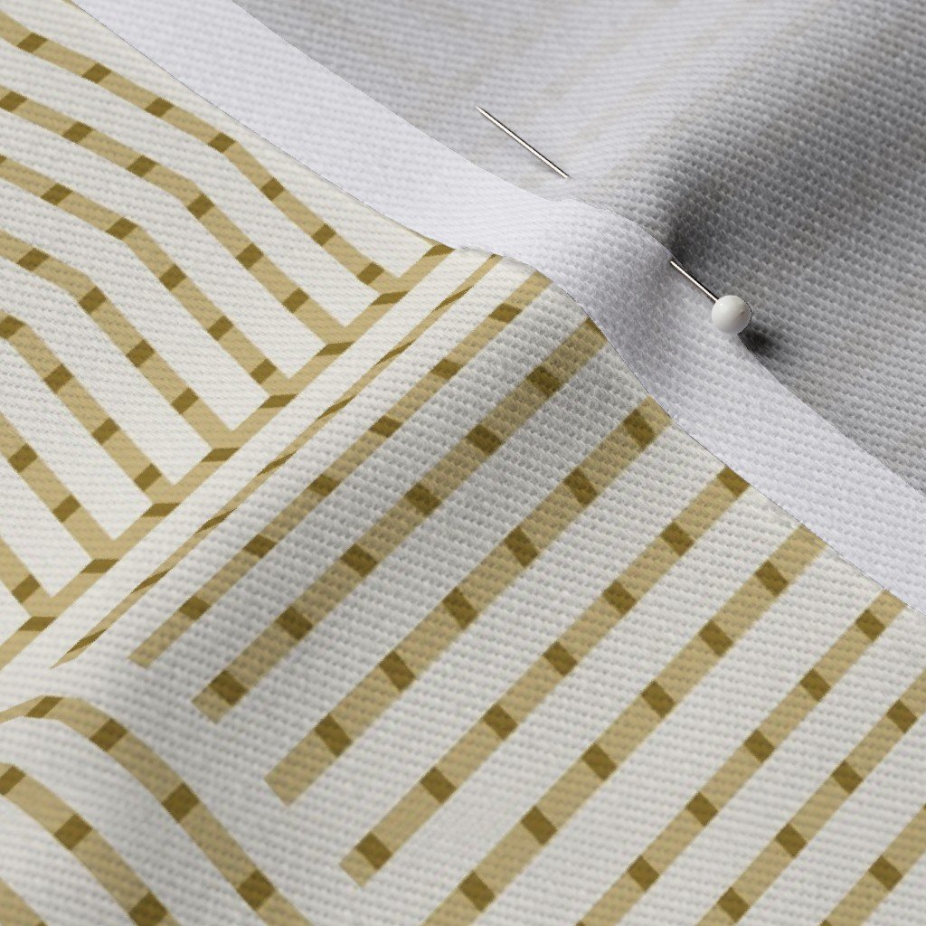 Patchwork Quilt Squares in Shades of Straw Beige Seersucker-look Fabric pastel squares fabric