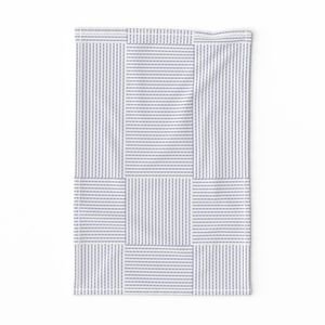 Patchwork Quilt Squares in Shades of Periwinkle Blue Seersucker look Home Decor Collection Decor Collection blue tea towel design