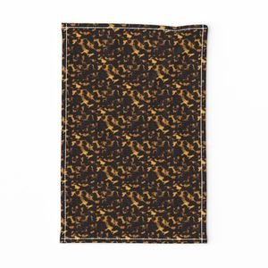 Micro Gold and and Brown Tortoisehell Seamless Repeat Pattern Home Decor Collection Decor Collection gold and brown tea towel design
