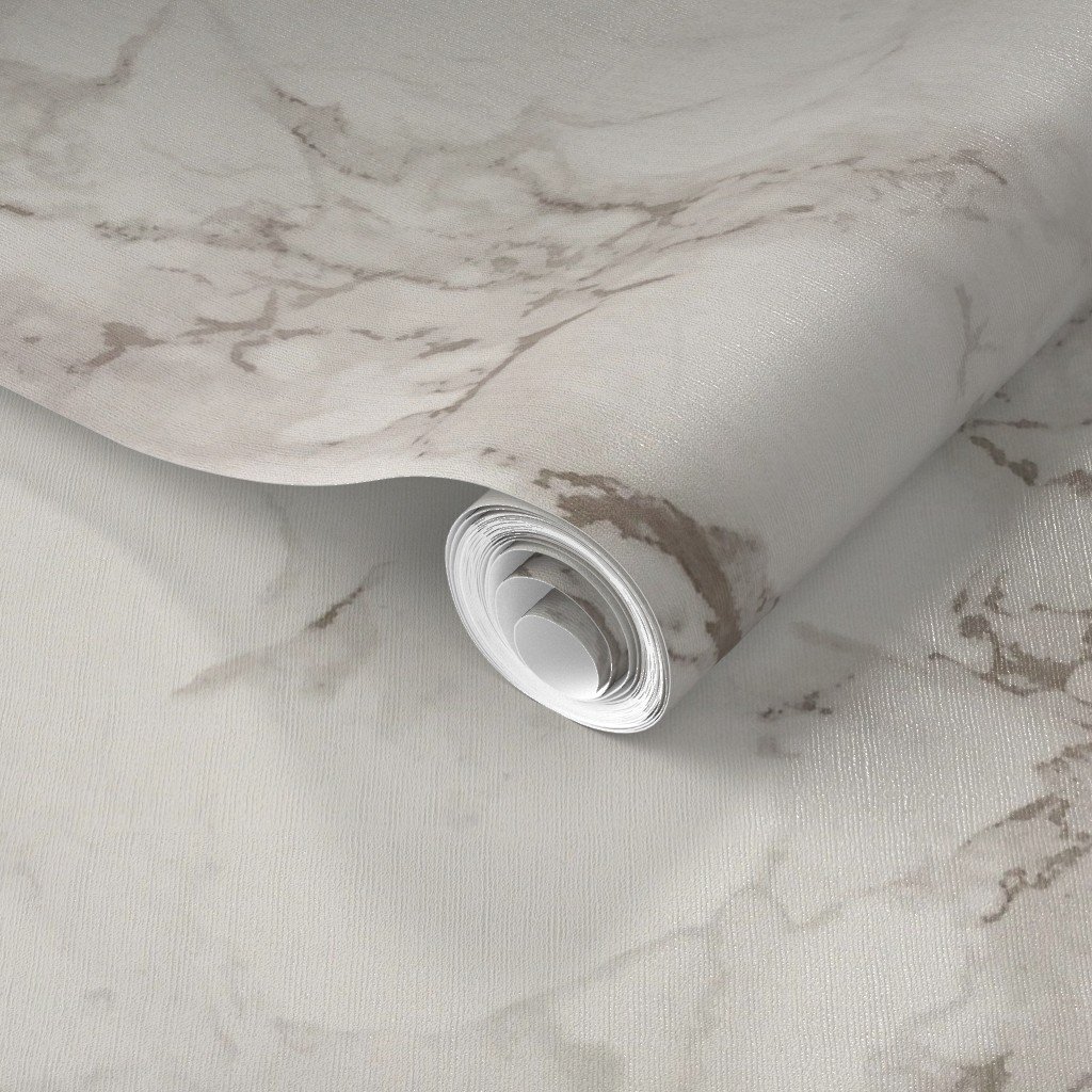 Classic Beige and White Marble Natural Stone Veining Quartz Wallpaper grey wallpaper