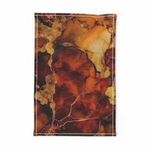 Amber and Gold Alcohol Ink 4 Interior Collection Home Styling Collection amber ink tea towel design
