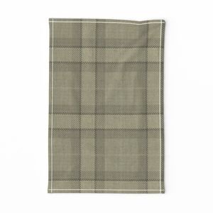 Yellow Gold Vintage Christmas Tartan Plaid Decor Collection Home Styling Collection christmas plaid tea towel design