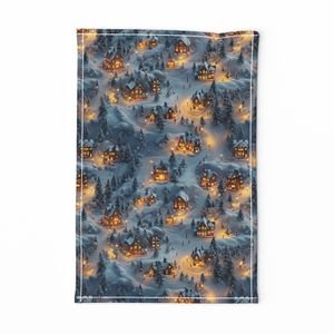 Night Before Christmas - Winters Whisper Home Styling Collection Decor Collection luminous tea towel design