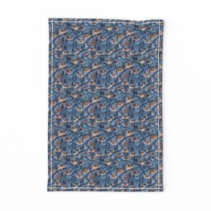 Small Scale Evening Glow - Night Before Christmas Interior Collection Decor Collection christmas tea towel design