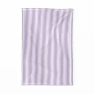 Wisteria Pinstripe in an English Country Garden Design Collection Decor Collection soft purple tea towel design