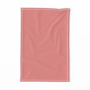 Red Spots on Rose 1/4 Inch Spacing Decor Collection Decor Collection red on rose tea towel design