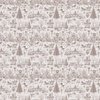 Christmas Dogs Toile Forest Green Decor Collection Design Collection Christmas Dogs Toile Chocolate Brown colorway design