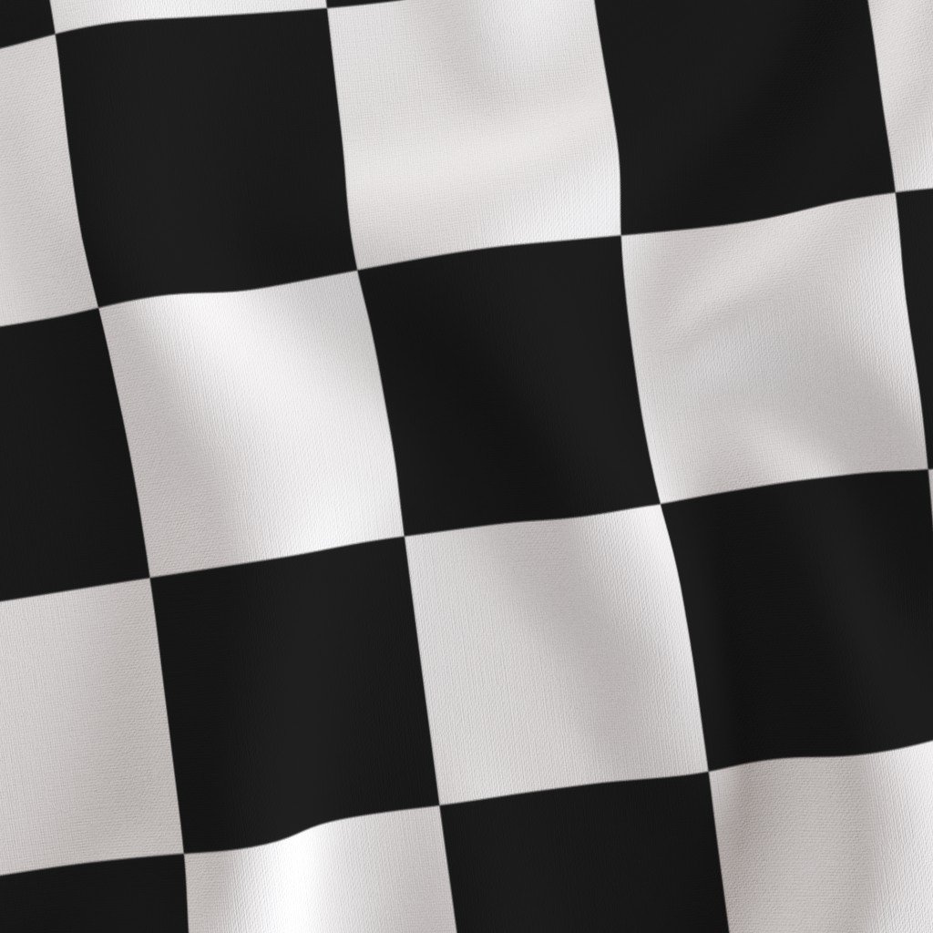 Large Black and White Check Fabric black check fabric