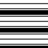Black and White Horizontal French Stripe