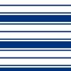 Deep Water Blue and White Horizontal French Stripe