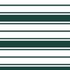 Cypress Green and White Horizontal French Stripe