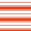 Bright Citrus Orange and White Horizontal French Stripe