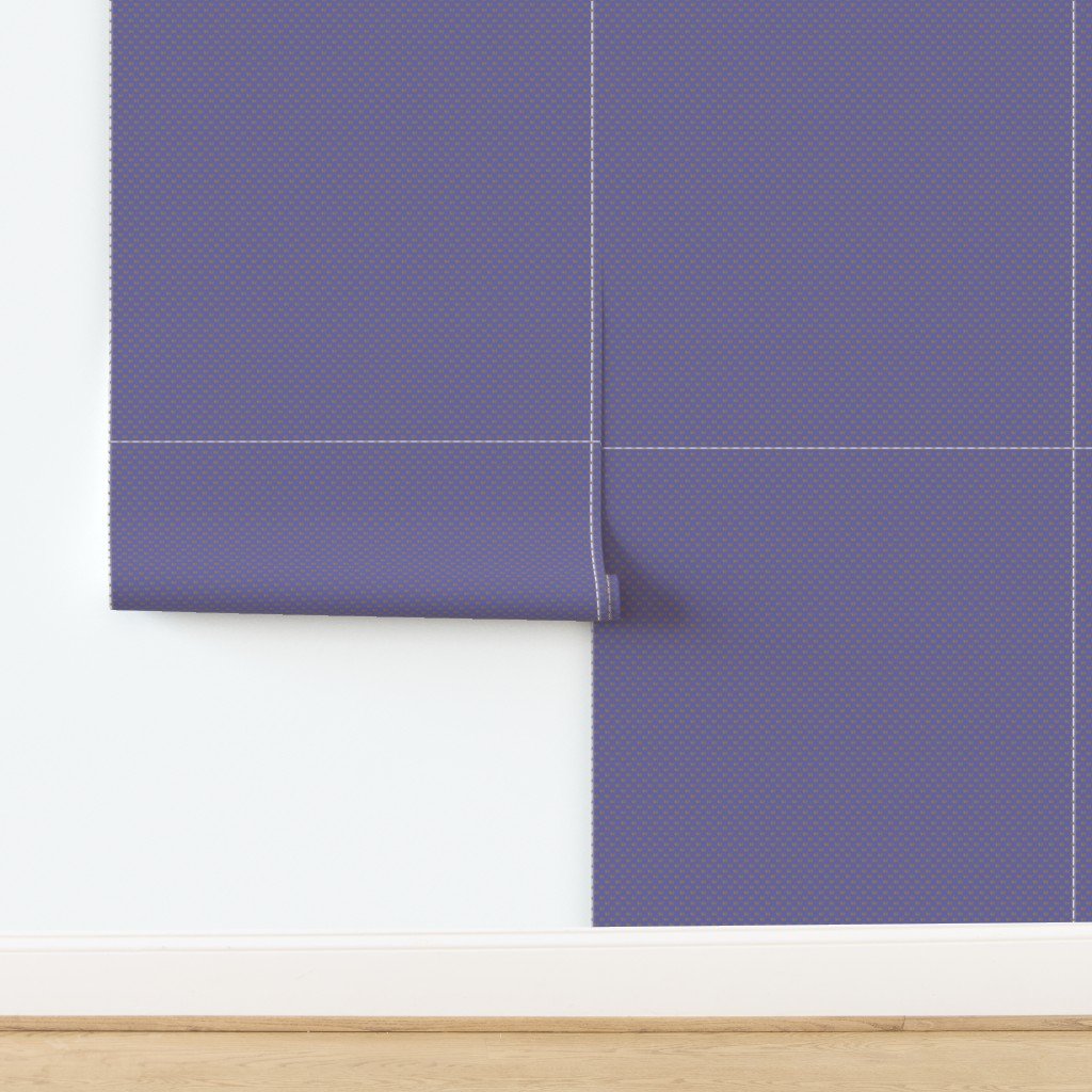 Faux Metallic gold Foil Crowns on Periwinkle Blue Color of the Year Interior Collection design