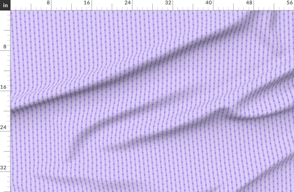 Puckered Seersucker-look Pin Stripes in Shades of Lilac Fabric design