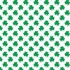 Green Shamrock Clover on White St. Patricks Day