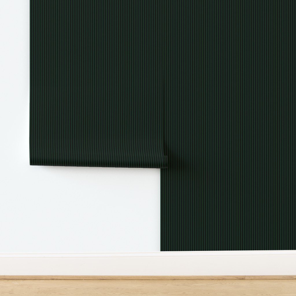 Micro Thin Halloween Stripes in Green and Black Wallpaper design