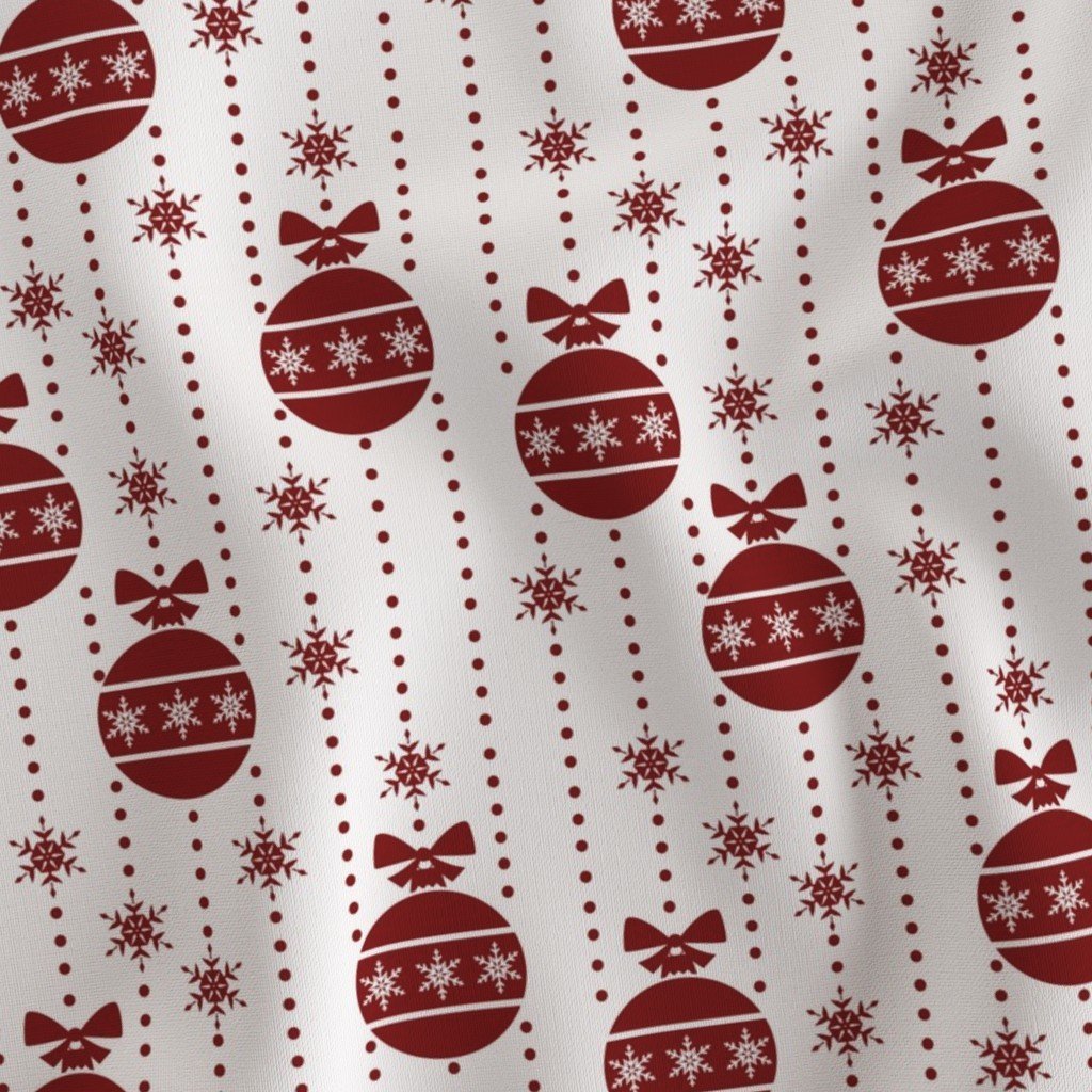 Large Dark Christmas Christmas Candy Apple Red Ball Ornaments Fabric christmas decoration fabric