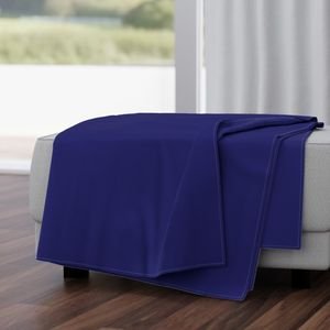 Adriatic Sea Blue Solid Color Design Collection Home Styling Collection blue sea throw blanket design