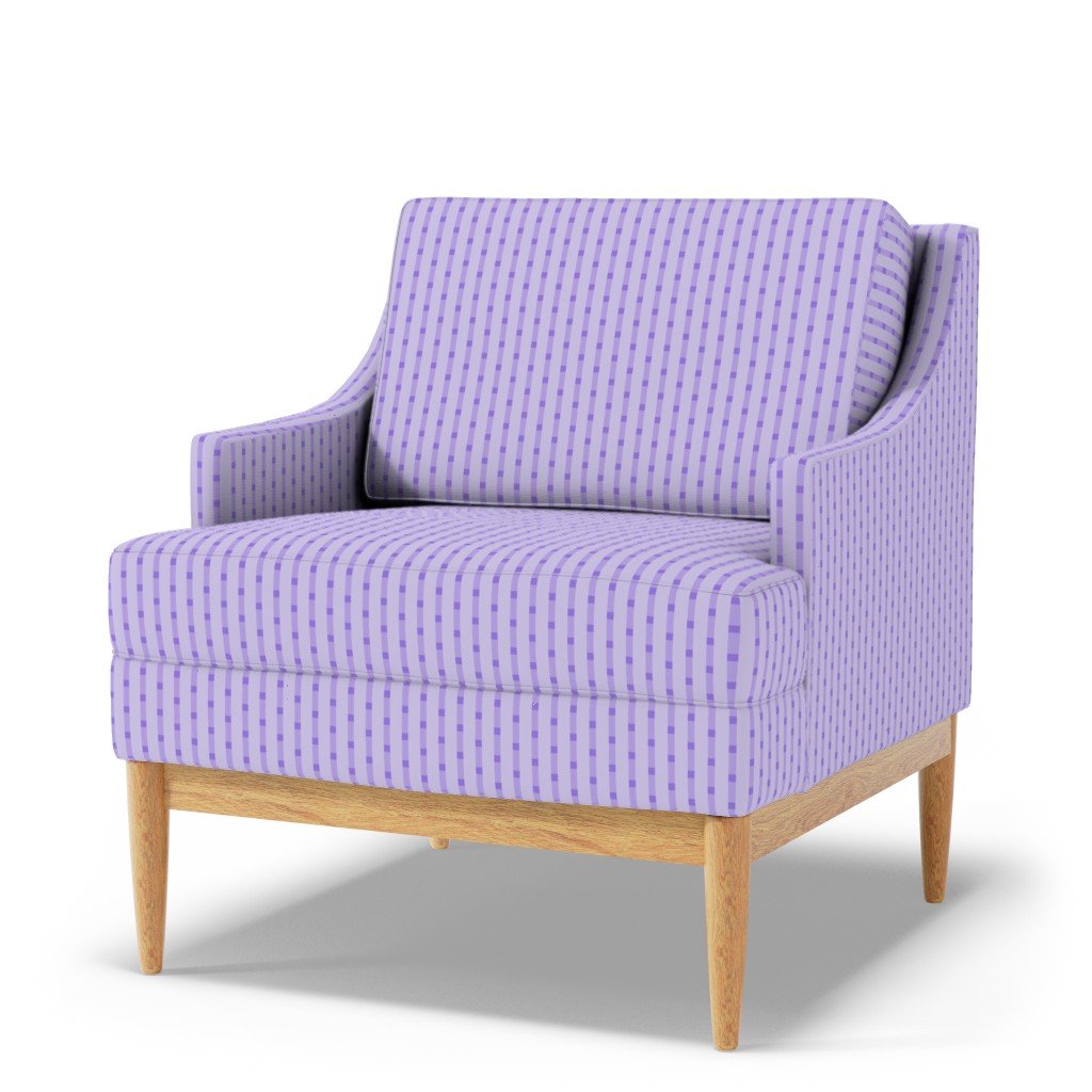 Puckered Seersucker-look Pin Stripes in Shades of Lilac Fabric lilac stripes fabric
