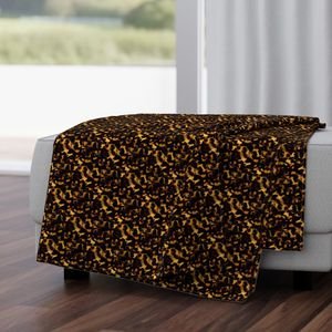 Micro Gold and and Brown Tortoisehell Seamless Repeat Pattern Home Decor Collection Decor Collection gold tortoiseshell throw blanket design