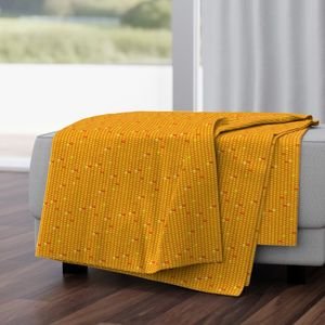 Indian Corn Kernels in Autumn Yellow Orange and Brown for Thanksgiving Design Collection Home Decor Collection indian corn throw blanket design