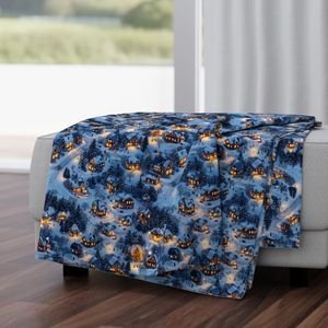 Snowy Twilight - Night Before Christmas Home Decor Collection Home Decor Collection charm throw blanket design